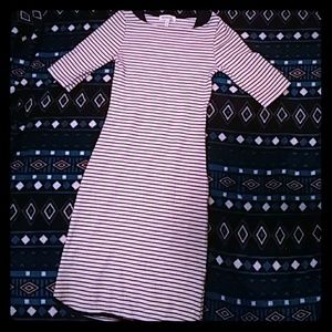 Striped Knee High fitted Dress